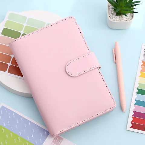 A6 Budget Binder Notebook – Cash Envelope Planner with Stickers, Dividers & Expense Sheets