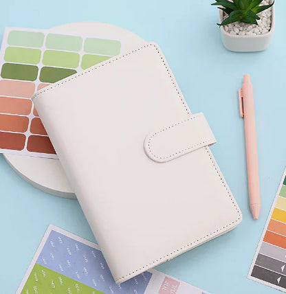 A6 Budget Binder Notebook – Cash Envelope Planner with Stickers, Dividers & Expense Sheets