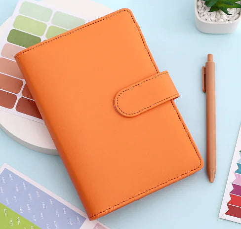 A6 Budget Binder Notebook – Cash Envelope Planner with Stickers, Dividers & Expense Sheets