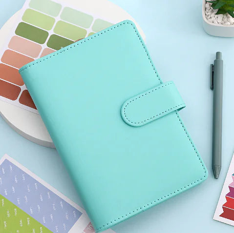 A6 Budget Binder Notebook – Cash Envelope Planner with Stickers, Dividers & Expense Sheets