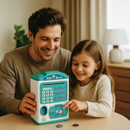 Kids Electronic ATM Coin Bank Automatic & Password