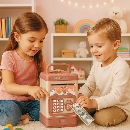 Kids Electronic ATM Coin Bank Automatic & Password